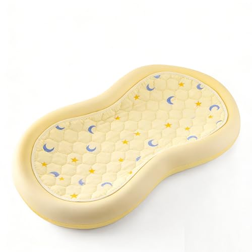 Organic Quilted Thicker Baby Changing Pad Liners 3 Pack Waterproof, Soft &amp; Warm On Baby's Back, Absorbent, Non-Slip, Machine Washable Reusable Diaper Change Mats Liners Fits Peanut Changing Table Pads