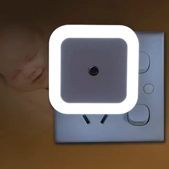 Sponsored Ad - Night Lamp Sensor Led Light with Plug Type, 0.5w Plug in Automatic Smart Sensor, Night Lamp for Bedroom Gift Office Living Room Pack of 1 (Night Lamp - White)