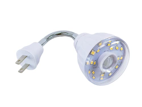 Image of LED Motion-Activated Sensor Dusk to Dawn PIR Night Light AC Outlet Directional Flexible Rotatable 360 Socket Plug-in Wall Stairs Lamp Indoor Closet Cabinet Toilet Garage Ceiling Basement 3W 3000K
