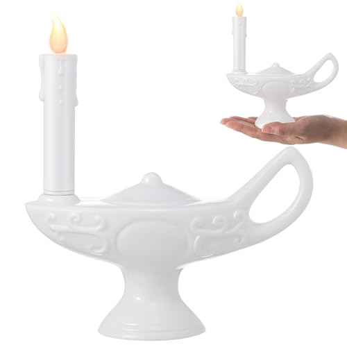 Teenyyou 1 Pc Nurse Graduation Lamp Nursing Lamp for Pinning Ceremony Battery Powered Nightingale Lamps Nurse Week Gift LED Candle (Batteries Not Included) (Full White Large)