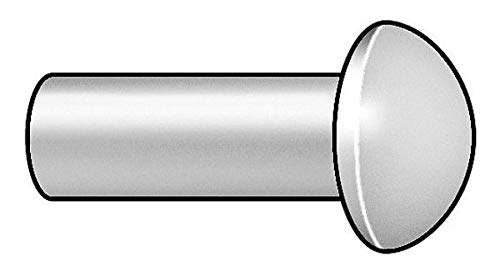 Rivet, Round, 5/16 Dia, 1 in L, PK30