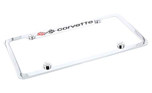 Soporte para placa Corvette C3 de metal cromado antioxidante 4