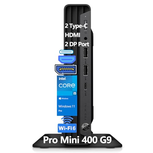 HP Pro Mini 400 G9 Business Mini PC fXNgbvRs[^[AIntel 6-Core i5-12500T (Beat i7-11700T)A16GB DDR4 RAMA256GB PCIe SSDAWiFi 6AUH
