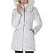 LAUNDRY BY SHELLI SEGAL womens Puffer With Detachable Faux Fur Hood and Large Collar Jacket, Real White, X-Large US