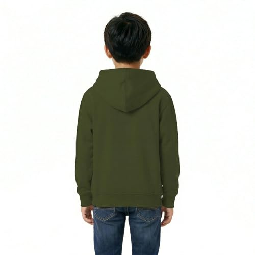 Image of HOODLIFE Kids Zip-Up Hoodie Sweatshirt for Boy Soft Cotton Blend Hooded Jacket with Pockets, Comfortable Everyday Wear for Kids