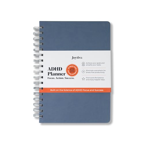 ADHD Daily Planner – 12-Week Undated Productivity Planner with Hourly Schedule for Time Blocking