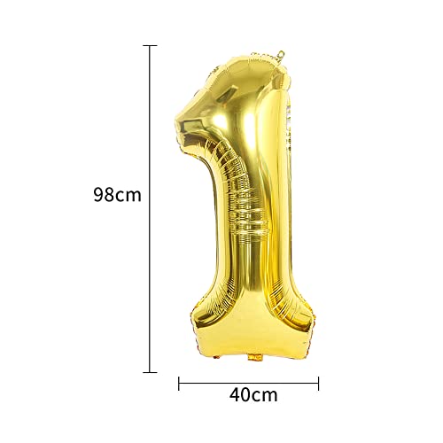 2 palloncini a forma di numero 12 oro + 5