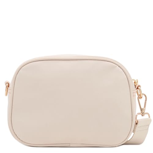 Image of FashionPuzzle Quilted Nylon Crossbody Bag with Wide Strap
