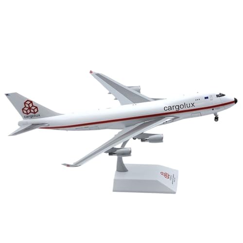 Modelo Avión Luxcargo B747-400F Réplica Escala 1/200 de 35 cm con Nariz Abierta Vantor