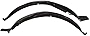 Evan-Fischer Fender Liner for 97-2001 Honda Prelude Front Left & Right Side Set of 2