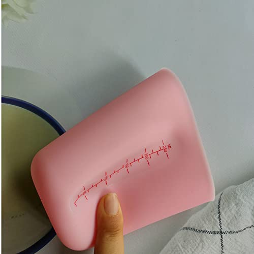 Vaso medidor flexible de silicona 250 ml rosa miniatura 4