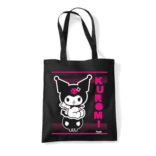 Sac fourre-tout Rocking Out Kuromi en toile noire