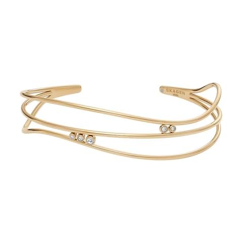 Skagen Women's Gold-Tone Cuff Bracelet SKJ1764710 Cover