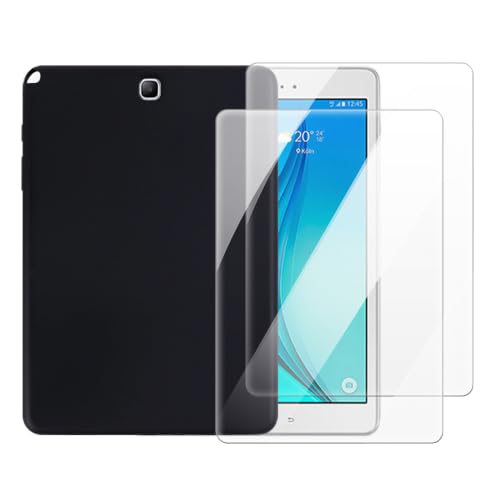 Funda Samsung Tab A 9.7 2015 con protector pantalla cristal templado negro