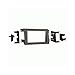 Single or Double DIN Radio Provision DDIN dash kit - Taupe compatible with Honda Ridgeline 2005-2014 models