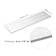 QUARKZMAN Quadratischer Aluminium Flachstab, 1/8 dick, 3,1 Breite, 12 Länge, Aluminiumstab 6061 Aluminium Flachplatte, 3 x 80 x 305mm T6511 Vollmaterial, Neues Mühlenlager