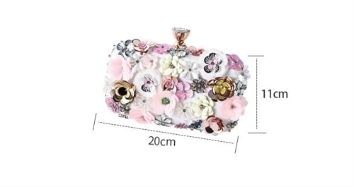 やーこ様の予約専用ページ　キラキラ　ビーズ　パーティーバッグ　ピンク KYOETSU (ビーズバッグ)バッグ ピンク 白 ベージュ ワイン 桜柄