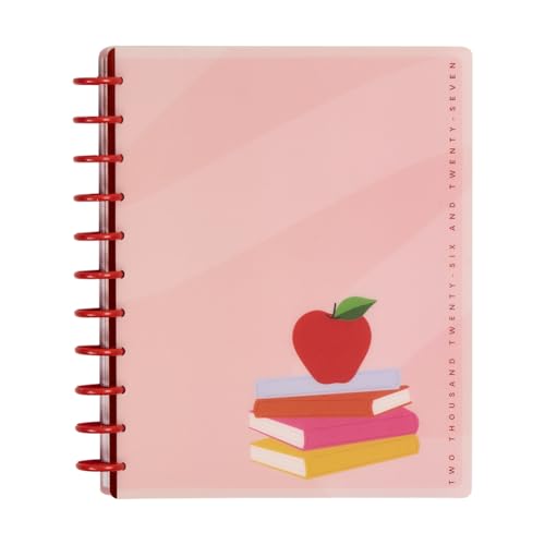 Happy Planner Disc-Bound 12-Month July 2026June 2027 Planner with 3 Extra Months Big Size 8.5 x 11 Teacher Layout Colorblock Pop