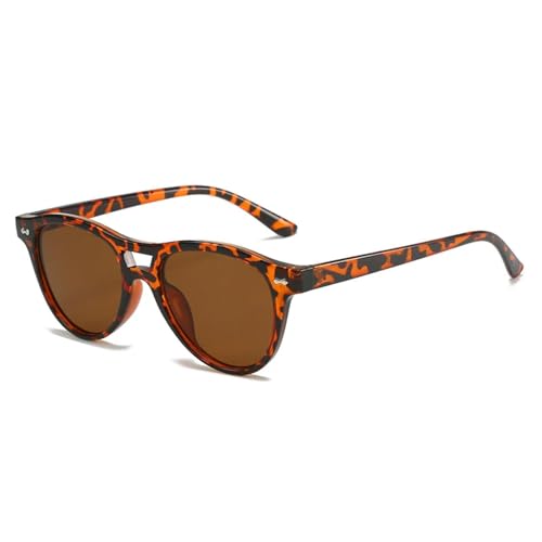 Lunettes de soleil ovales vintage style punk avec rivets rock pour femmes et hommes