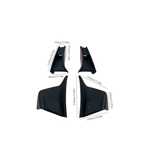 Ailerons aérodynamiques pour YZF-R6 2017 en carénage ABS robuste
