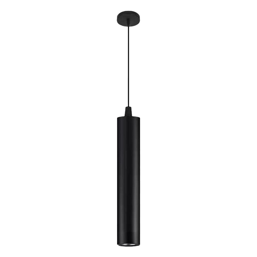 Lámpara colgante de aluminio de alta pureza con acabado negro texturizado de 7W