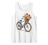 Classic Retro Bicycle Floral Basket Pedal Design