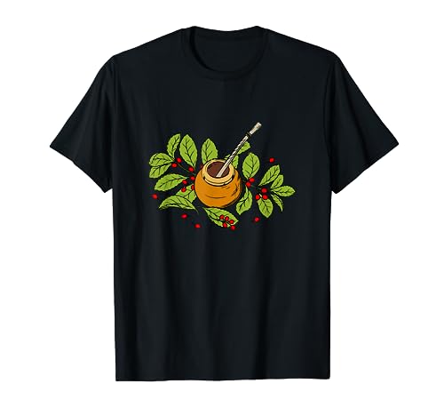 Gráfico de Yerba Mate con Bombilla de Calabaza | Yerma Mate Camiseta