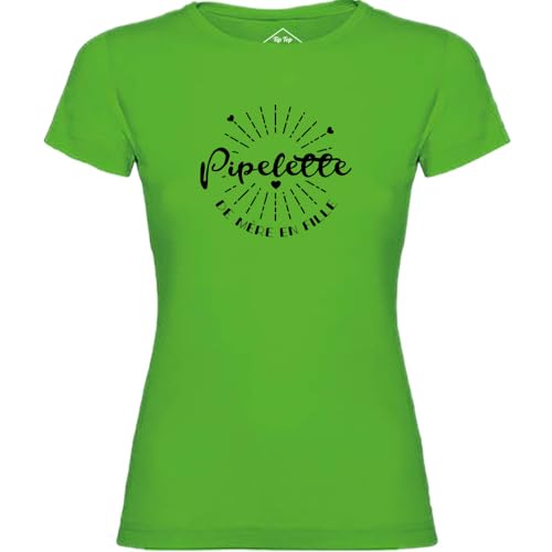 T-Shirt Femme Pipelette Mère Fille Vert pour Célébrer Votre Complicité