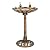 Alpine Corporation 31" Tall Outdoor Vintage Birdbath with Bird Figurines Yard Statue