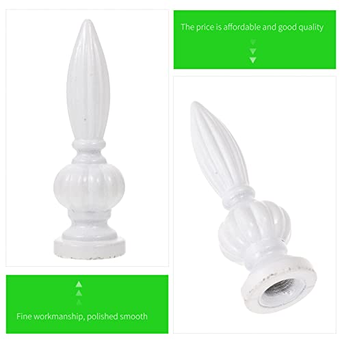 Image of 2pcs Decorative Lamp Finials for Floor and Table Lamps Creative Nut Knob Design Construction Easy to Install Home