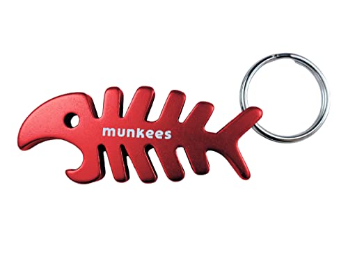 Munkees - Portachiavi con apribottiglie Fishbone