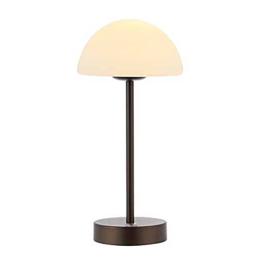 Image of JONATHAN Y Xavier 12.5 inch Metal Cordless LED Table Lamp, Oil Rubbed Bronze
