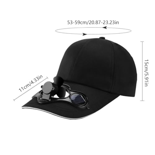 Adult Kid Solar Panel Powered Cooling Fan Baseball Cap Outdoor Sport Camping Hiking for Peaked for Sun4