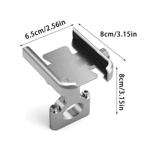 Support téléphone moto guidon avec fixation rétroviseur stable - 2