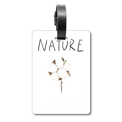 Étiquette de bagage fleur et plante pour personnaliser votre valise lors de vos vacances d'été