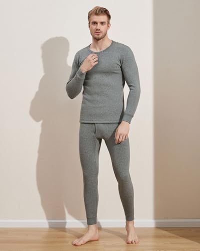 LAPASA Men's Ultra Heavyweight Thermal Underwear Set Extreme Cold Weather Base Layer Top Bottom Fleece Lined Long Johns M634