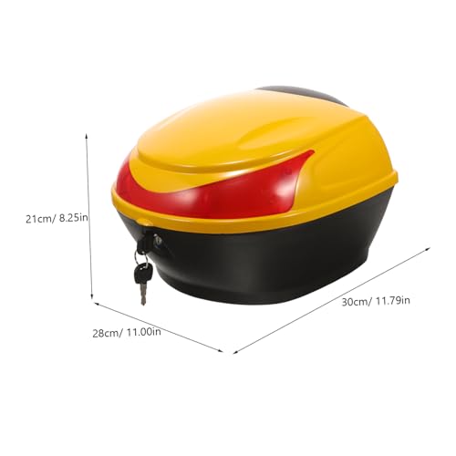 Boîte de rangement scooter étanche jaune GALPADA protégeant vos accessoires et outils - 2