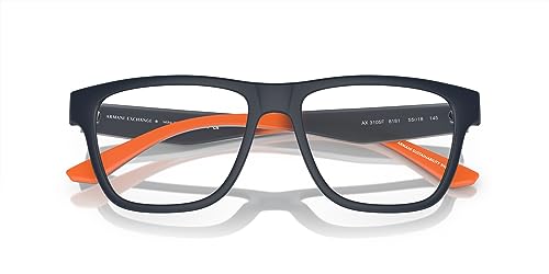 Image of Armani Exchange mens Ax3105f Low Bridge Fit Square Prescription Eyewear Frames