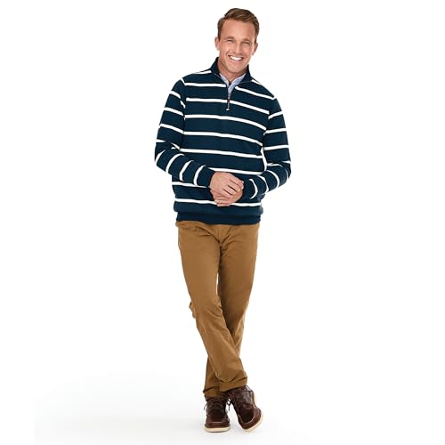 Image of Charles River Apparel Men's Crosswind Quarter Zip Sweatshirt