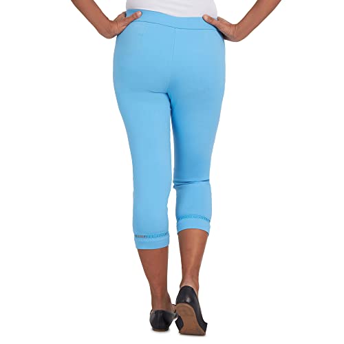 Alfred Dunner Women's Petite Sweet Cut Out Capri2