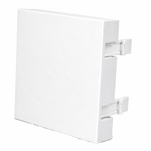 Image of MX Blank Dummy Cover Plate, 1 Module 45x45 mm Modular Socket Faceplate, White Wall Cover, Pack of 2 for Electrical and AV Installations