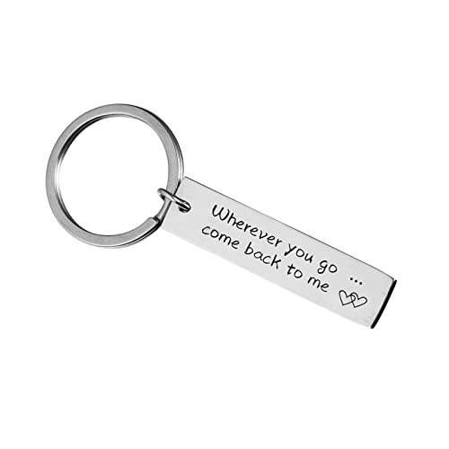 Engraved Message Personalized Keychain Gift for Anniversary Lover Birthday His or Hers Friendship Gifts