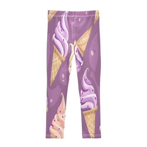 Toddler Girls Leggings Printed Yoga Pants Leggings Ice Cream for Kids2