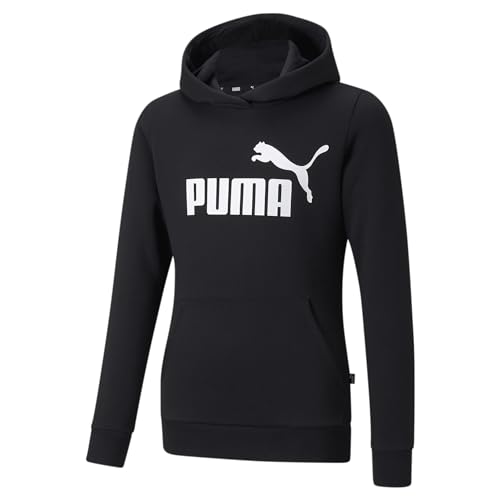 PUMA Damen Ess Logo Hoodie Tr Sweatshirt, Black, M