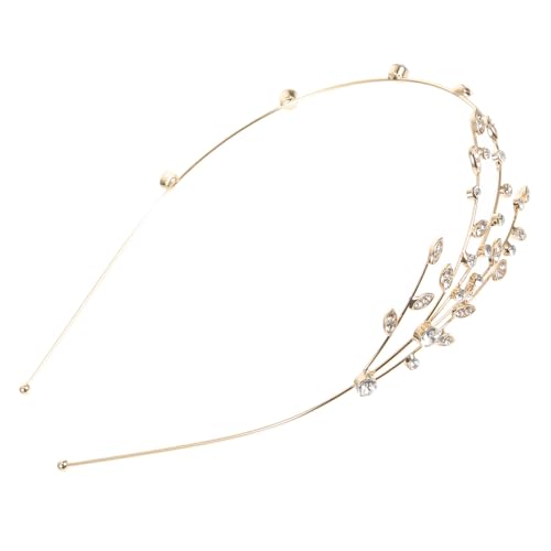 Bandeau cheveux femme anti-mal de tête en alliage or léger pour fêtes et mariages