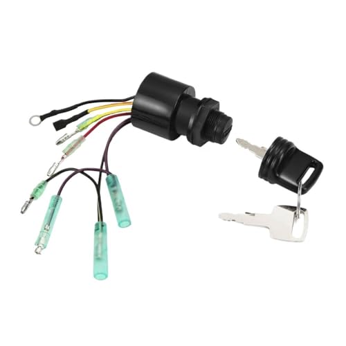 Interrupteur à clé pour bateau compatible avec le boîtier de commande hors-bord 87-17009A5