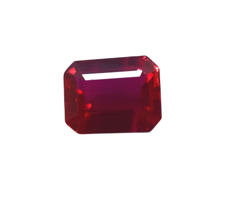 Rubis naturel véritable gemme facettée 13x10x6mm pour bague et collier