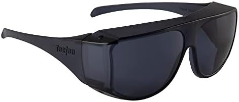 Fit Over Sunglasses, Smoke Color, 100% UVA/UVB Protection; Polycarbonate Lenses, Gray, One size