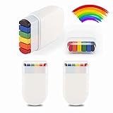 Pack of 4 Rainbow Face Paint Makeup Pens for Face Body Painting | Perfect Rainbow Face Colour | Gay Rainbow Decoration Face Paint Makeup Pens for Face Body Painting