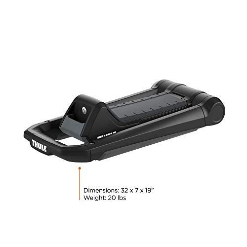 Thule Hull-a-Port Aero Rooftop Kayak Carrier, BLACK, 1 Kayak